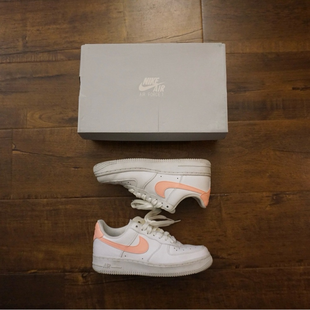 Nike Air Force 1 “Pink”/Pink Swoosh Size 5.5 Women